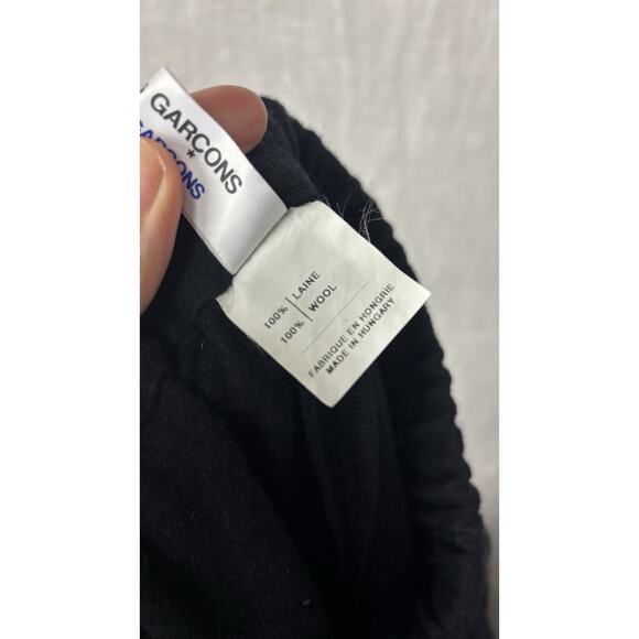 Comme Des Garcons Wool Pants Size L Wide Crop Leg - Picture 11 of 11